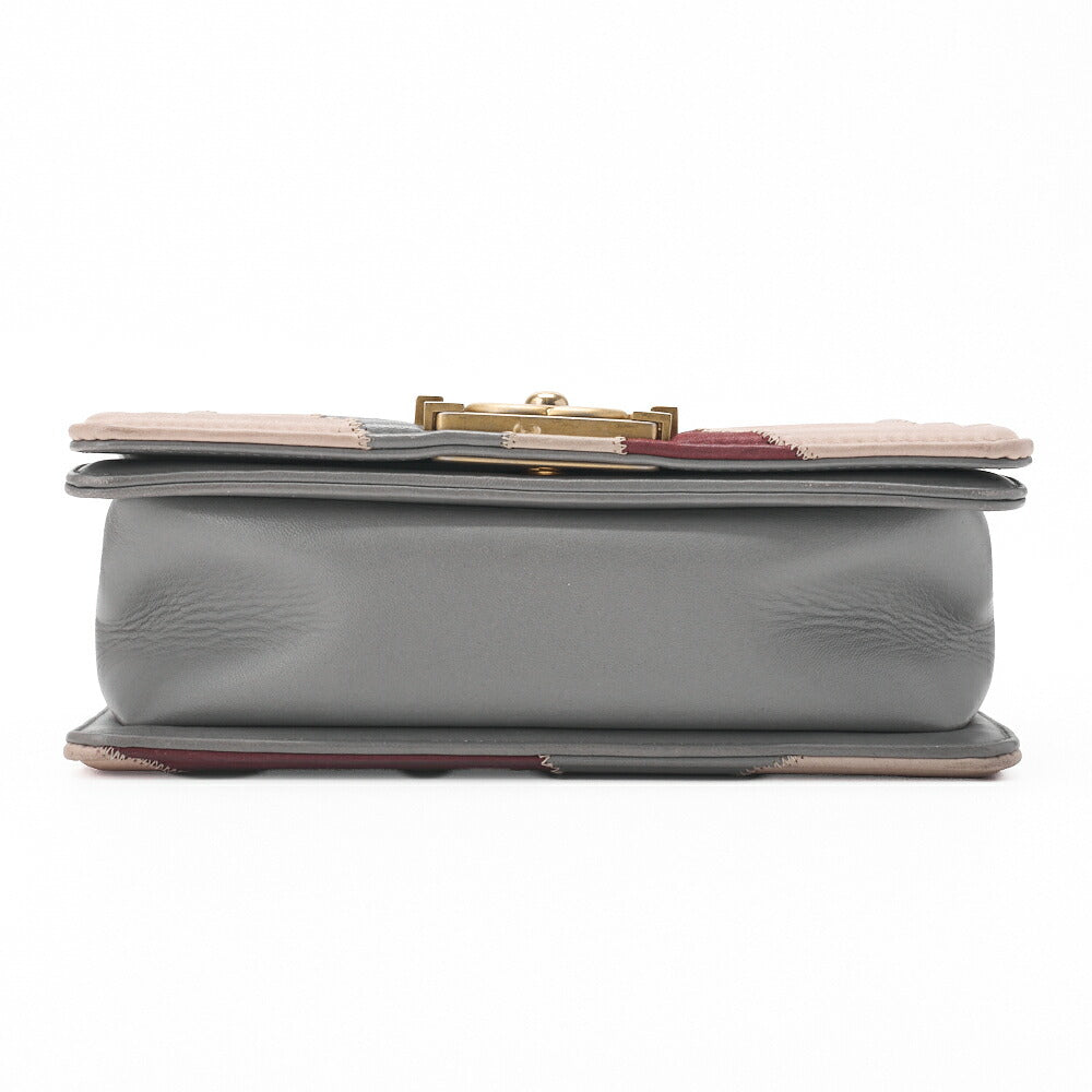 CHANEL Boy Chanel Shoulder Bag Matelasse Chain Shoulder Calfskin Sparkle Leather Multicolor Gold-Tone Hardware Pre-Owned - Vintage La Charme