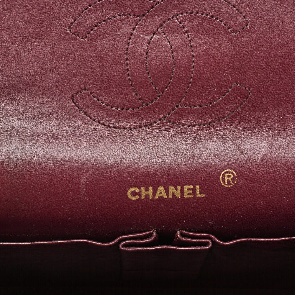 CHANEL Shoulder Bag Matelasse Double Flap Lambskin Black Gold-Tone Hardware Pre-Owned - Vintage La Charme
