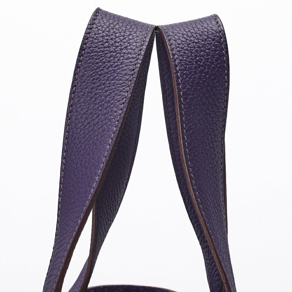 HERMES Tote Bag Picotan Rock GM Tryon Clemence Ultra Violet Silver-Tone Hardware Pre-Owned - Vintage La Charme
