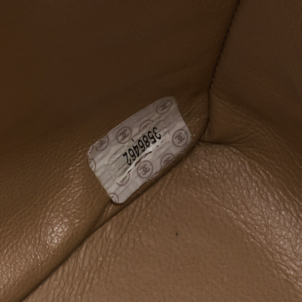 CHANEL Handbag Matelasse Turn Lock Lambskin Beige Gold-Tone Hardware Pre-Owned - Vintage La Charme