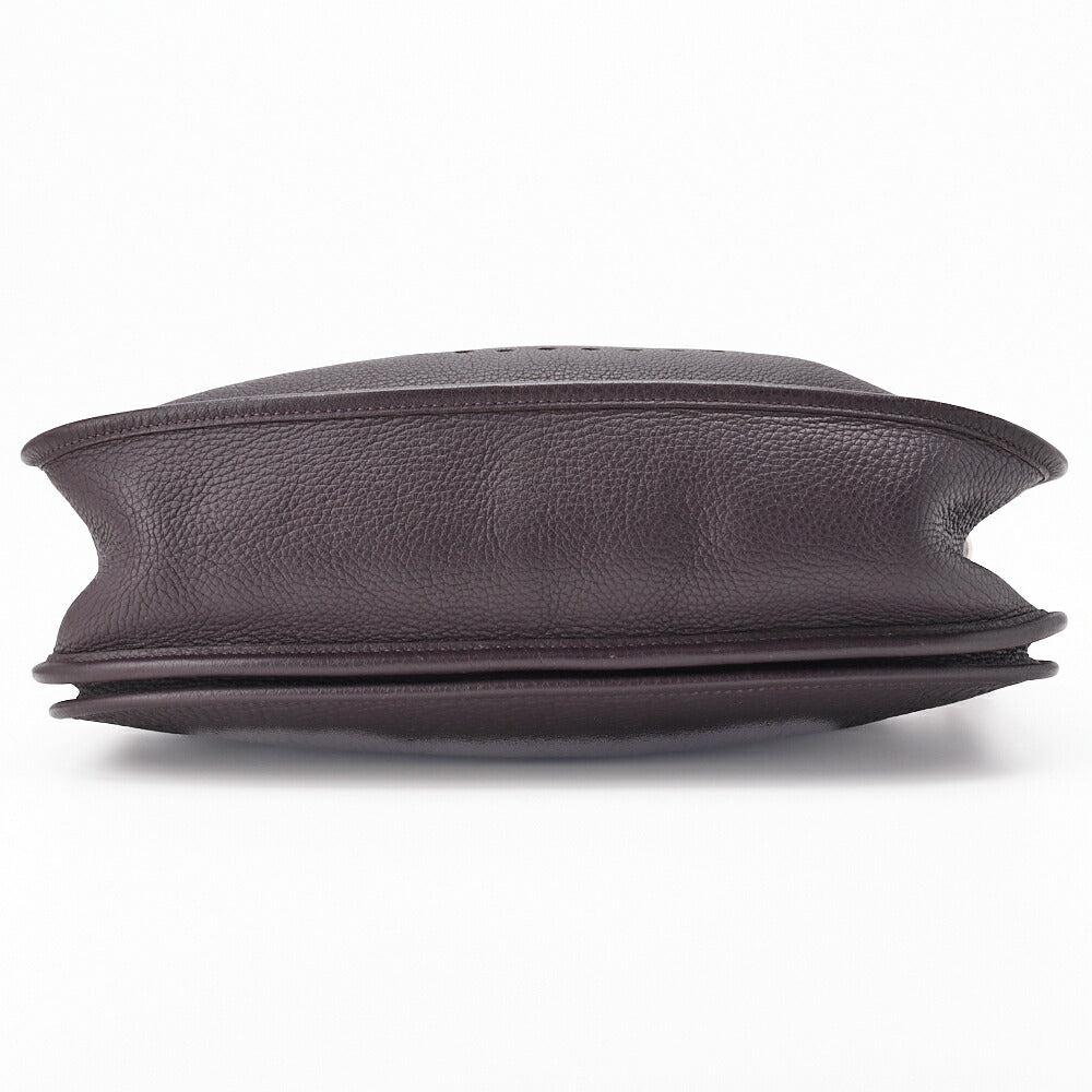 HERMES Shoulder Bag Evelyn PM 2WAY Taurillon Clemence Prune Silver-Tone Hardware Pre-Owned - Vintage La Charme
