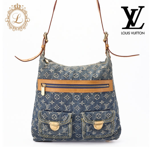 Louis Vuitton Shoulder Bag, Monogram Denim Buggy GM, Blue, Gold-Tone Hardware, Pre-Owned - Vintage La Charme