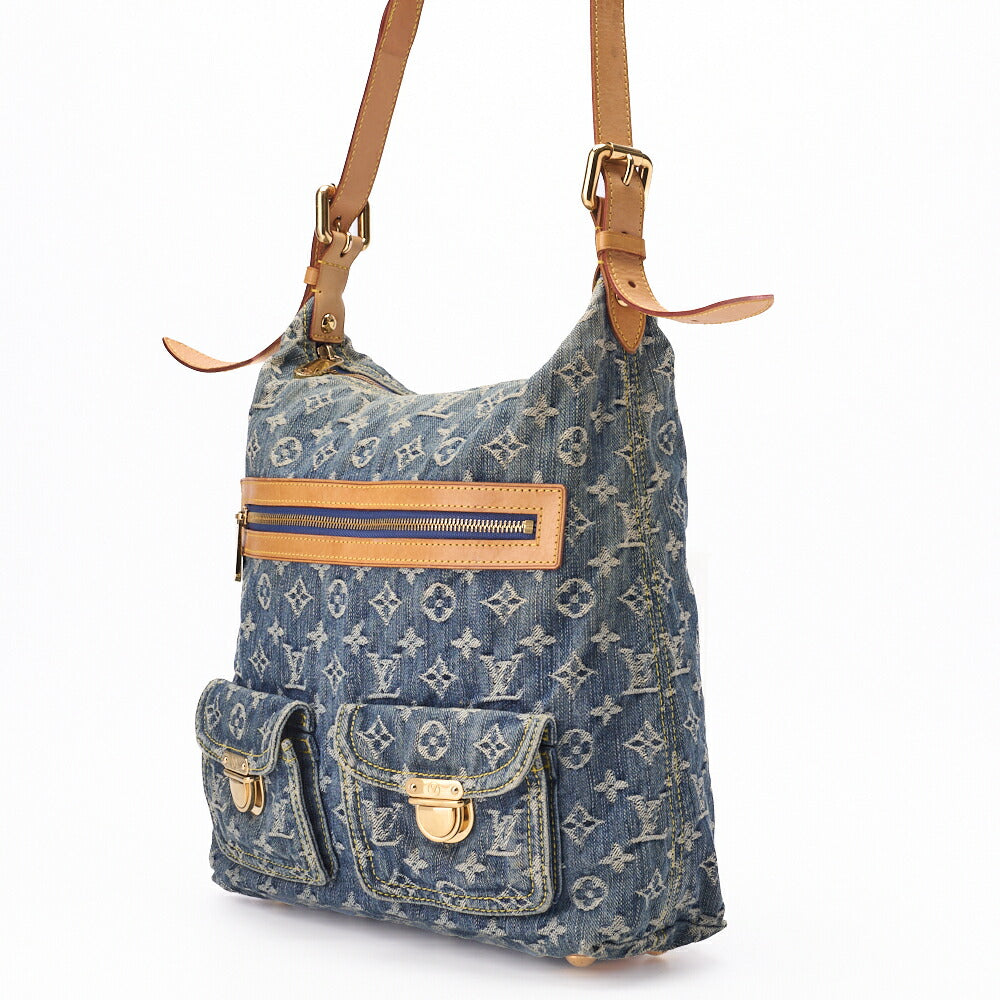Louis Vuitton Shoulder Bag, Monogram Denim Buggy GM, Blue, Gold-Tone Hardware, Pre-Owned - Vintage La Charme