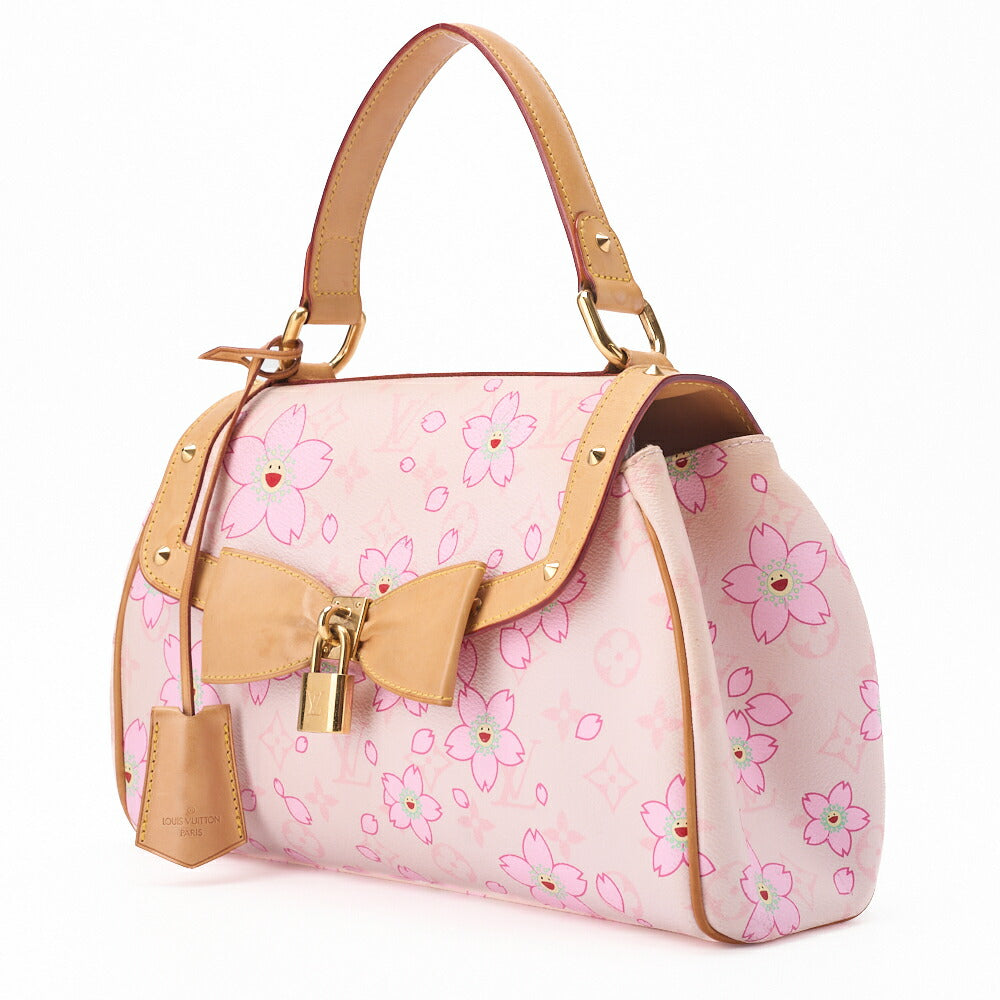 Louis Vuitton Shoulder Handbag Sac Retro PM Monogram Cherry Blossom Canvas Pink Gold-Tone Hardware Pre-Owned - Vintage La Charme