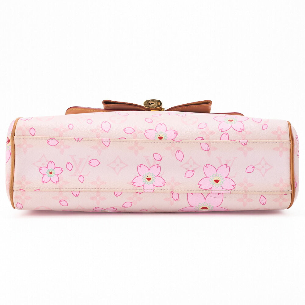 Louis Vuitton Shoulder Handbag Sac Retro PM Monogram Cherry Blossom Canvas Pink Gold-Tone Hardware Pre-Owned - Vintage La Charme