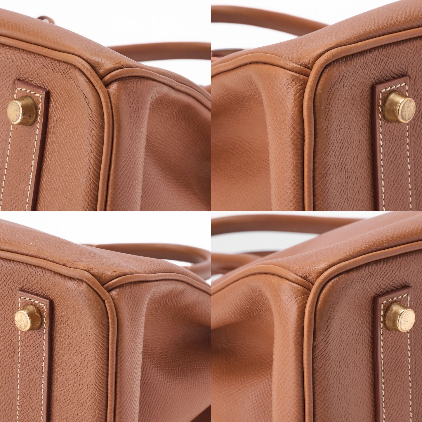 HERMES Birkin 35 Handbag Kushbel Gold, Gold Fittings, Pre-Owned - Vintage La Charme
