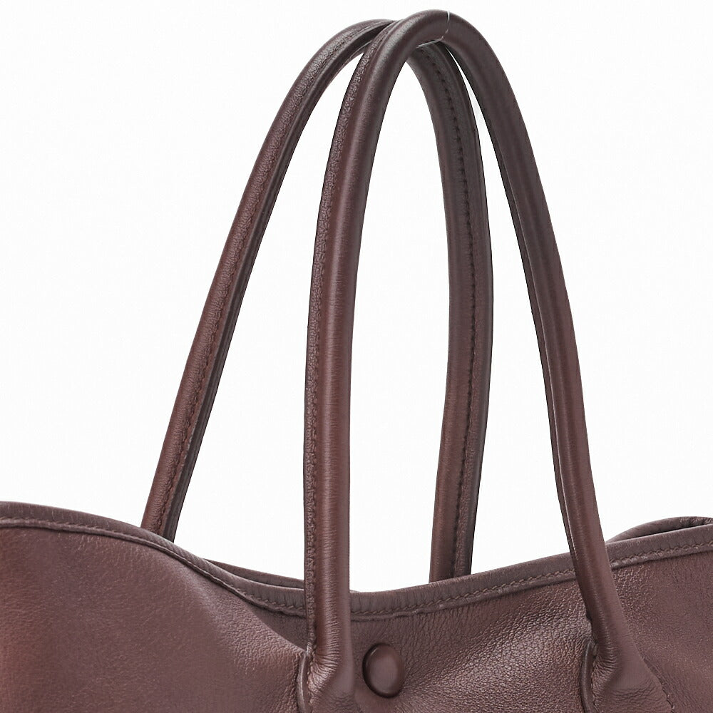 HERMES Garden Party TPM Tote Bag Swift Havana Silver-Tone Hardware Pre-Owned - Vintage La Charme