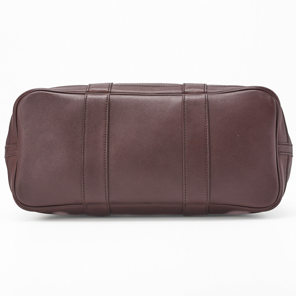 HERMES Garden Party TPM Tote Bag Swift Havana Silver-Tone Hardware Pre-Owned - Vintage La Charme