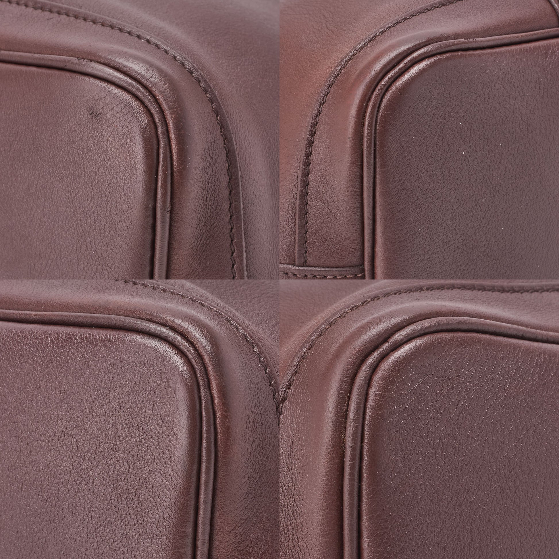 HERMES Garden Party TPM Tote Bag Swift Havana Silver-Tone Hardware Pre-Owned - Vintage La Charme