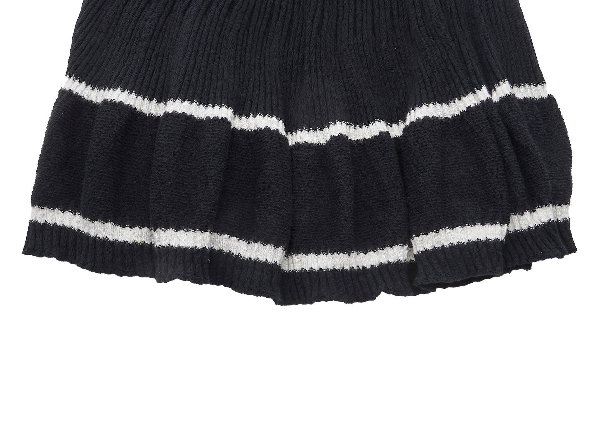 CHANEL Cardigan Skirt Set, Coco Button, Knit, Cotton, Black, Gold-Tone Hardware, Pre-Owned - Vintage La Charme