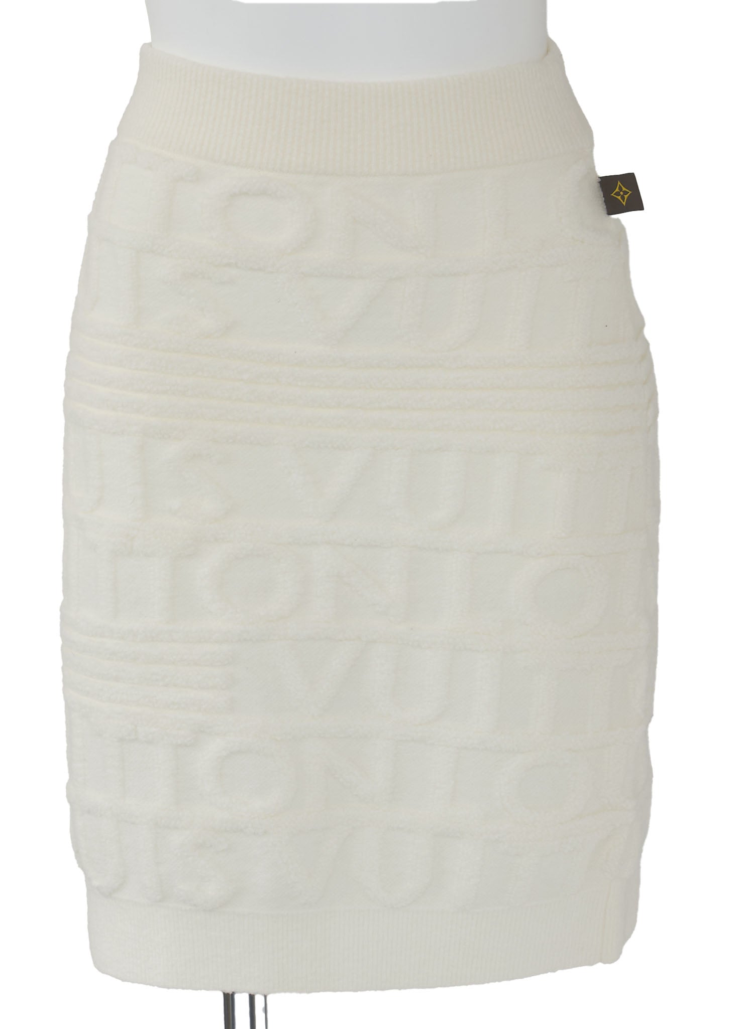 Louis Vuitton Tops Skirt Set Up, Knit, White, Gold-Tone Hardware, Pre-Owned - Vintage La Charme