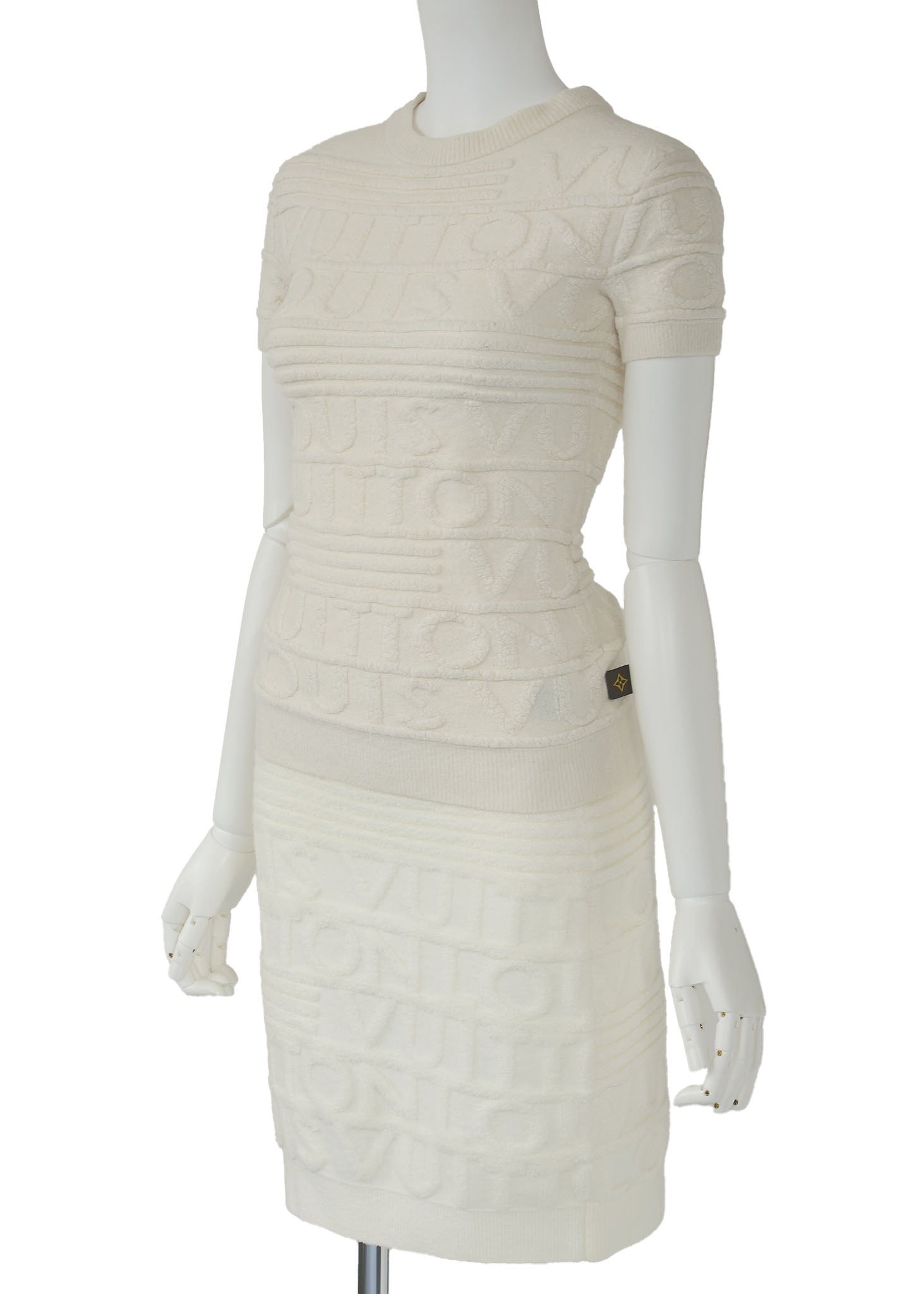 Louis Vuitton Tops Skirt Set Up, Knit, White, Gold-Tone Hardware, Pre-Owned - Vintage La Charme