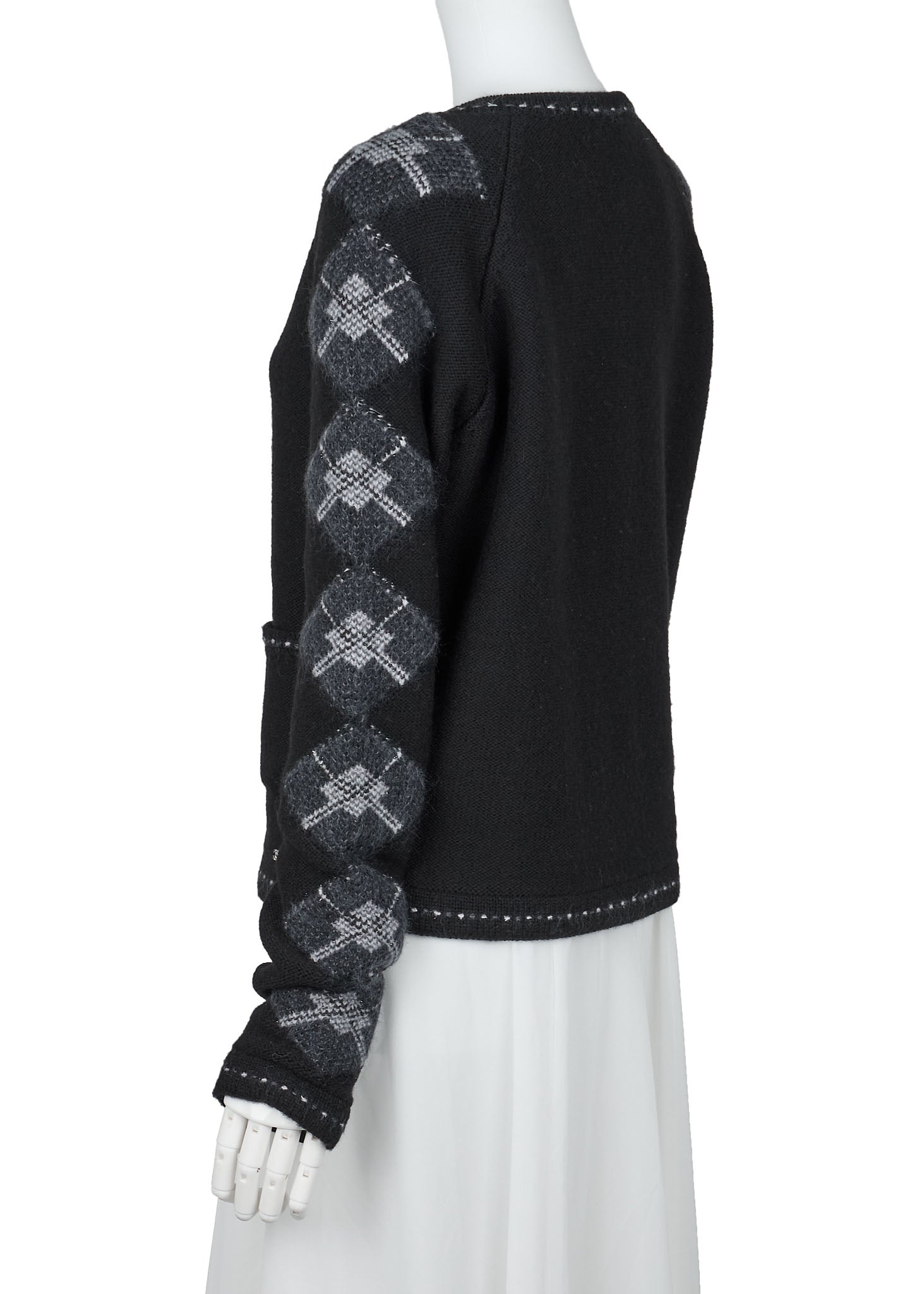 CHANEL Cardigan, Coco Charm Zip, Knit, Black, Silver-Tone Hardware, Pre-Owned - Vintage La Charme