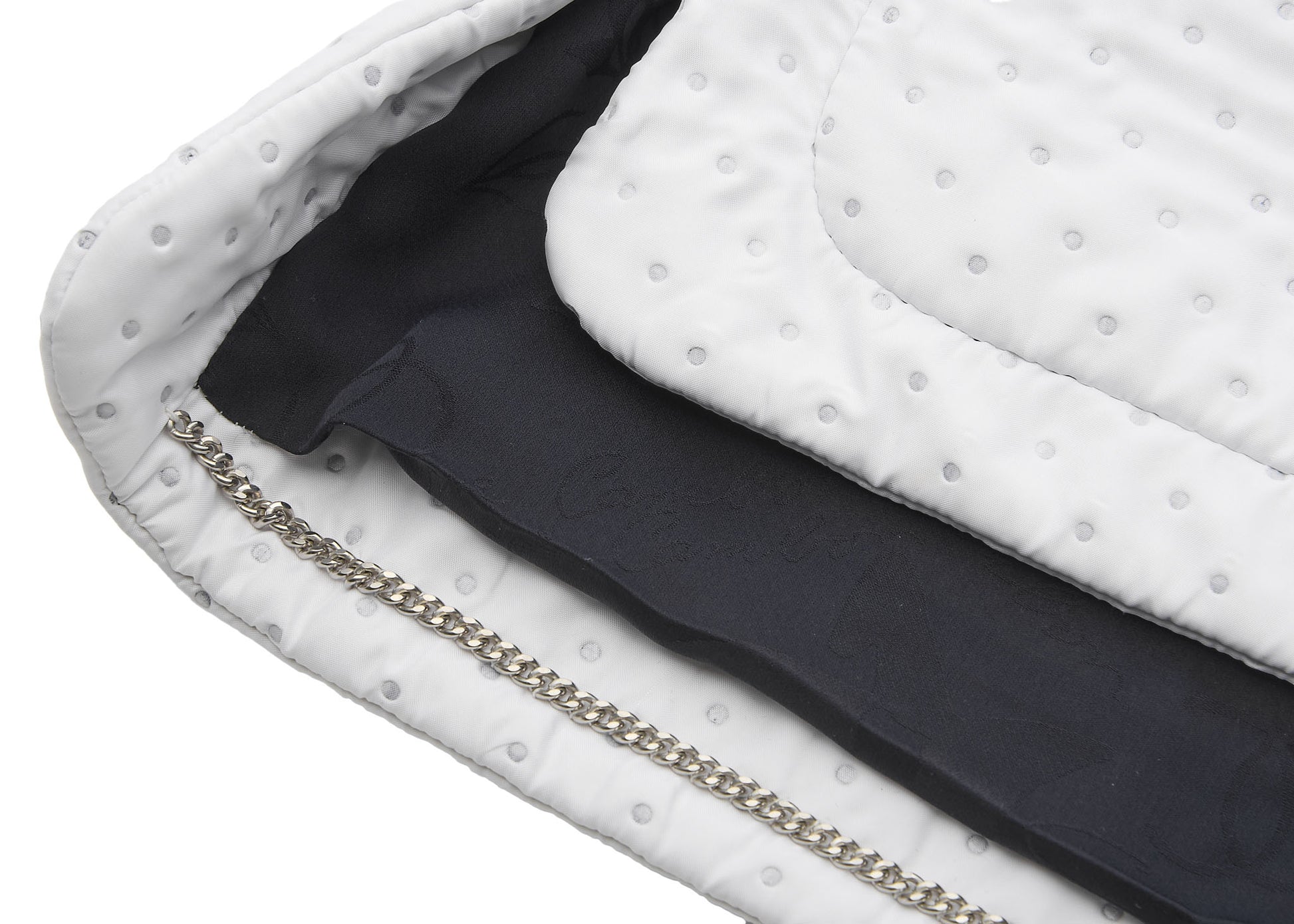 CHANEL Blouson Jacket, Coco Mark Dot, Long Sleeve, Polyester, White, Gold-Tone Hardware, Pre-Owned - Vintage La Charme