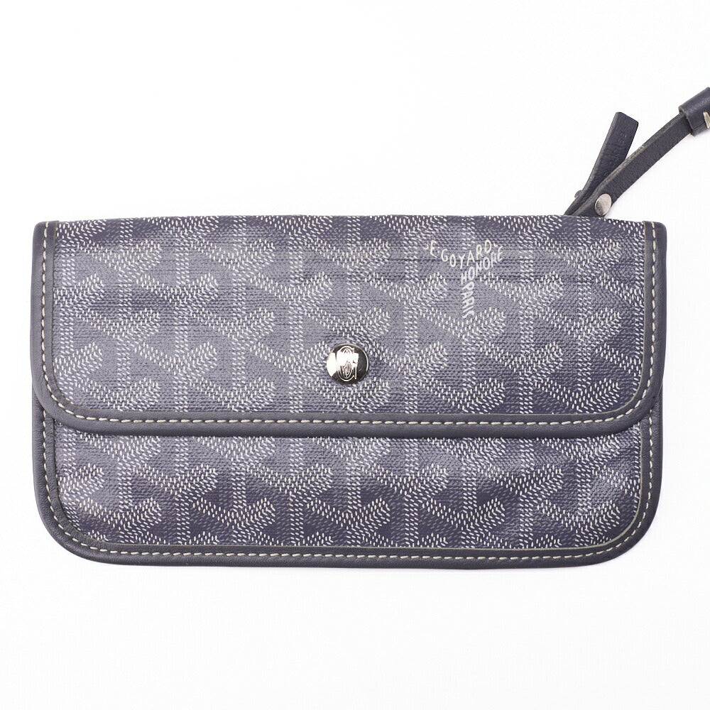 Goyard Saint Louis PM Tote Bag Coated Canvas Gray Silver-Tone Hardware Pre-Owned - Vintage La Charme