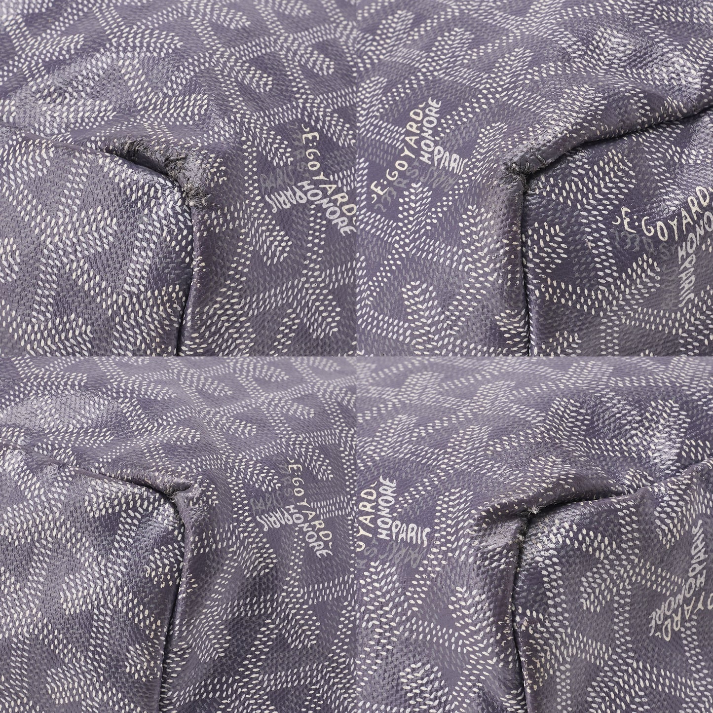 Goyard Saint Louis PM Tote Bag Coated Canvas Gray Silver-Tone Hardware Pre-Owned - Vintage La Charme