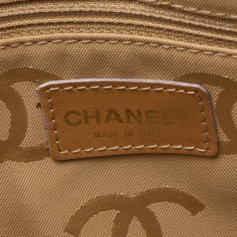 CHANEL Shoulder Bag, Matelasse Coco Mark One, Calf Leather, Beige, Gold-Tone Hardware, Pre-Owned - Vintage La Charme