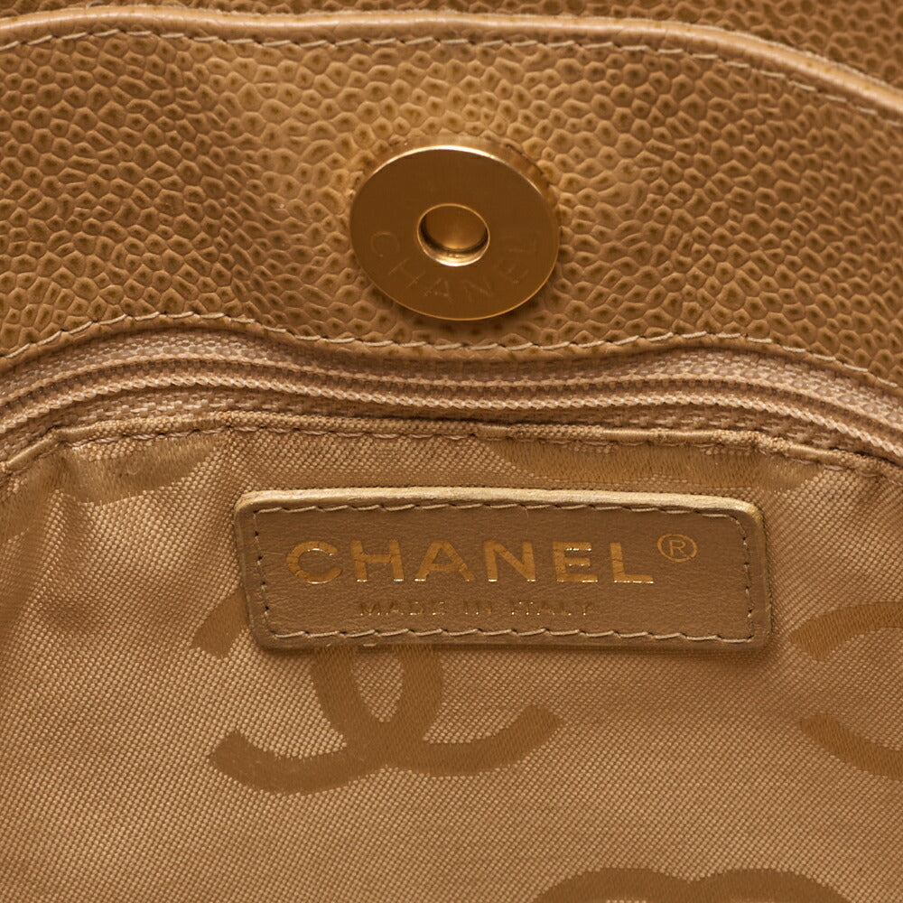 CHANEL Tote Bag, Wild Stitch Coco Mark, Caviar Skin, Beige, Gold-Tone Hardware, Pre-Owned - Vintage La Charme