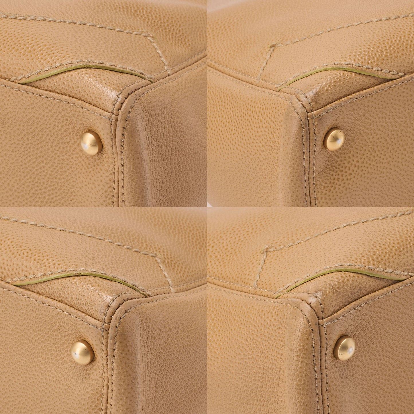 CHANEL Tote Bag, Wild Stitch Coco Mark, Caviar Skin, Beige, Gold-Tone Hardware, Pre-Owned - Vintage La Charme