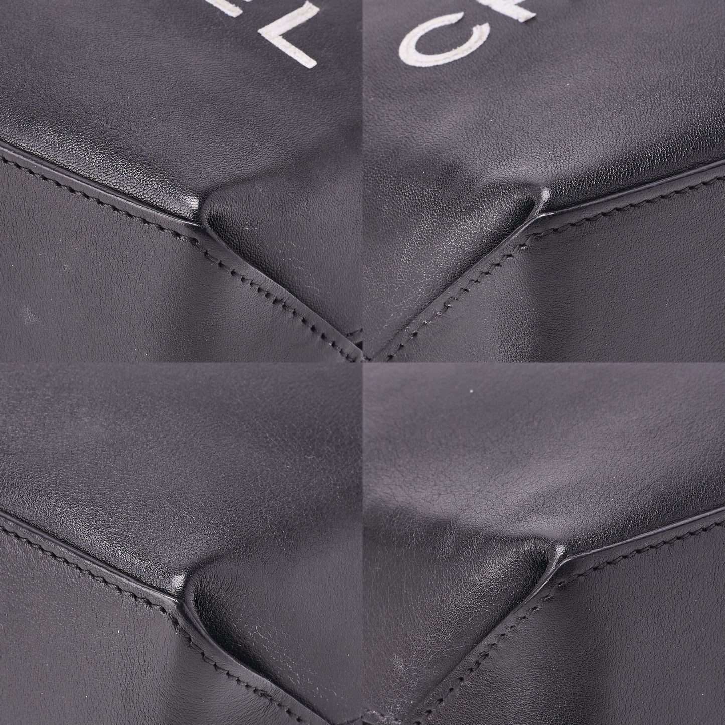 CHANEL Mini Tote Bag Essential Logo Mark Lambskin Black Silver-Tone Hardware Pre-Owned - Vintage La Charme