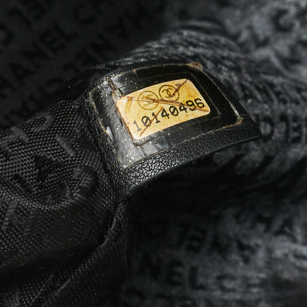 CHANEL Tote Bag Executive 2.55 Rock Caviar Skin Black Silver-Tone Hardware Pre-Owned - Vintage La Charme