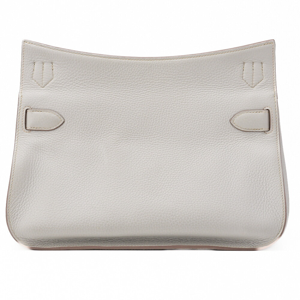 HERMES Gypsiere 30 Shoulder Bag Clemence Gris Mouette Silver-Tone Hardware Pre-Owned - Vintage La Charme