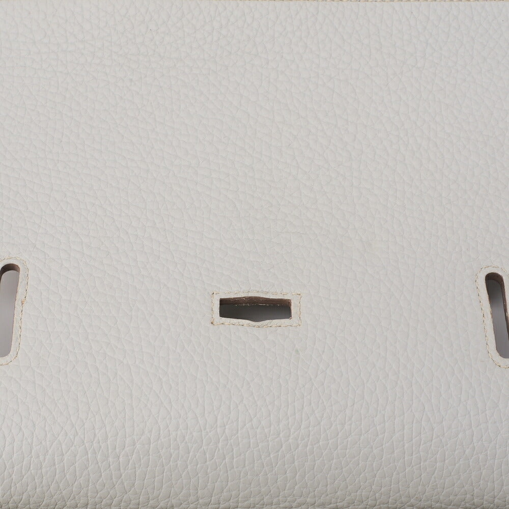 HERMES Gypsiere 30 Shoulder Bag Clemence Gris Mouette Silver-Tone Hardware Pre-Owned - Vintage La Charme