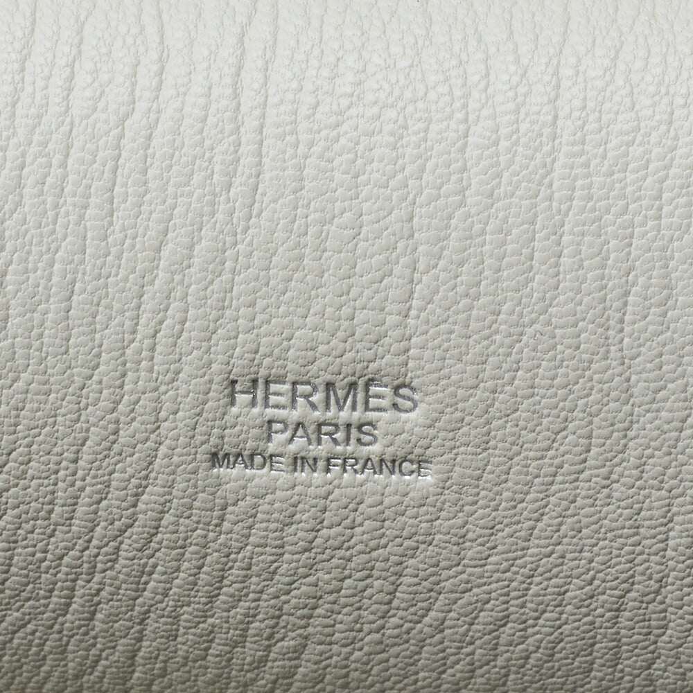 HERMES Gypsiere 30 Shoulder Bag Clemence Gris Mouette Silver-Tone Hardware Pre-Owned - Vintage La Charme