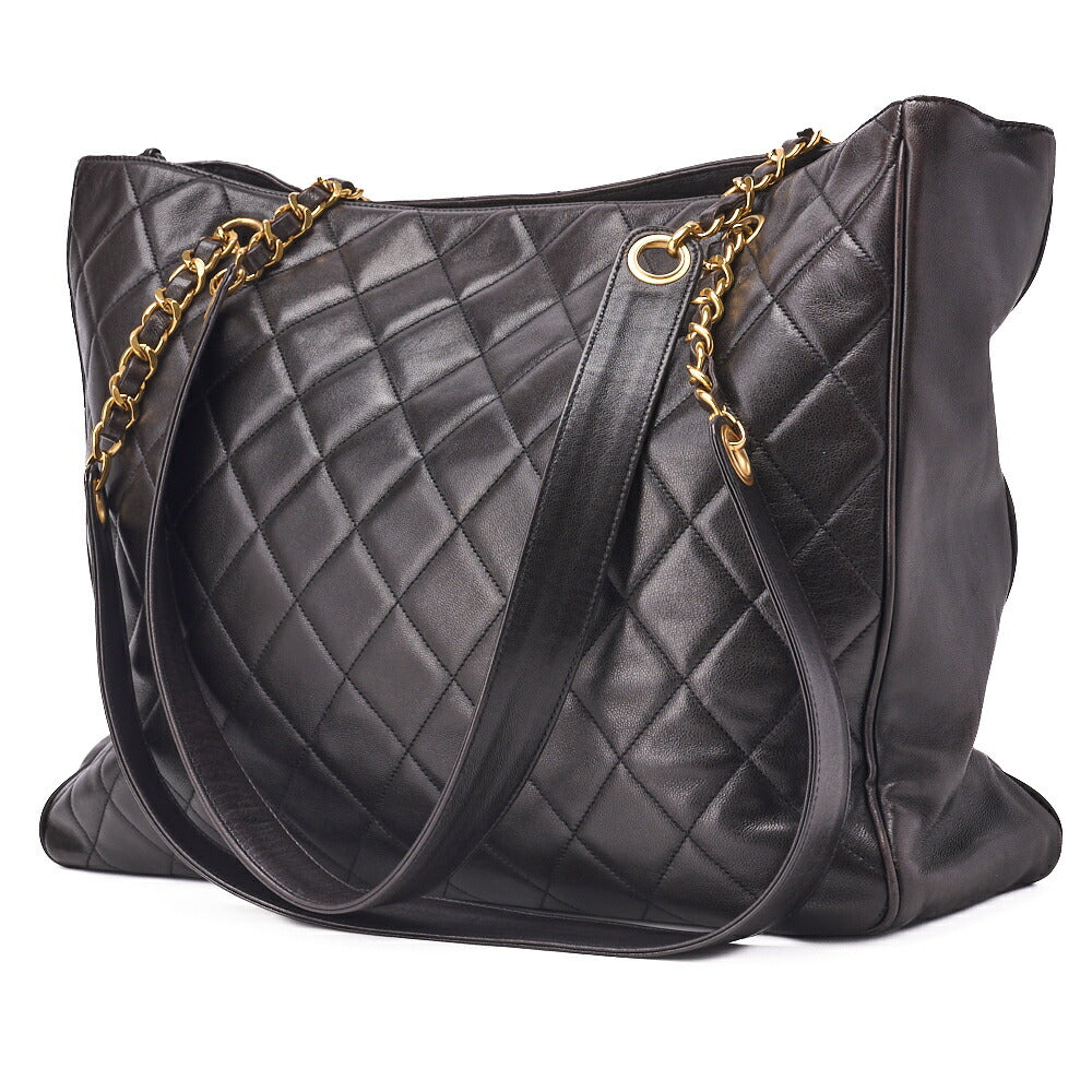 CHANEL Shoulder Bag, Matelasse Ball Charm, Lambskin, Black, Gold-Tone Hardware, Pre-Owned - Vintage La Charme