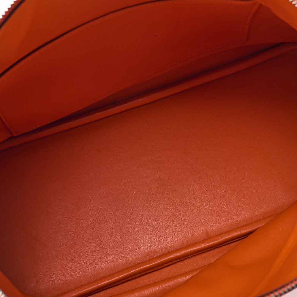 HERMES Bolide 35 Handbag Shoulder Bag Tryon Clemence Orange Silver-Tone Hardware Pre-Owned - Vintage La Charme