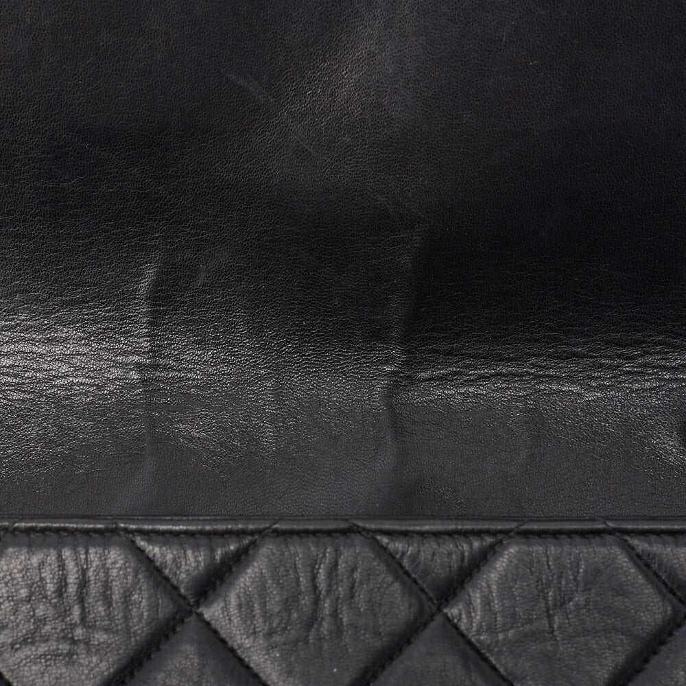 CHANEL Shoulder Bag Matelasse Lambskin Black Gold-Tone Hardware Pre-Owned - Vintage La Charme