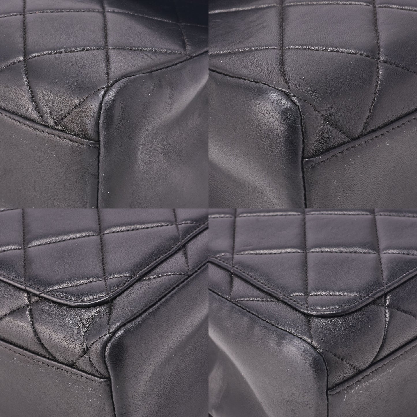 CHANEL Shoulder Bag Matelasse Lambskin Black Gold-Tone Hardware Pre-Owned - Vintage La Charme