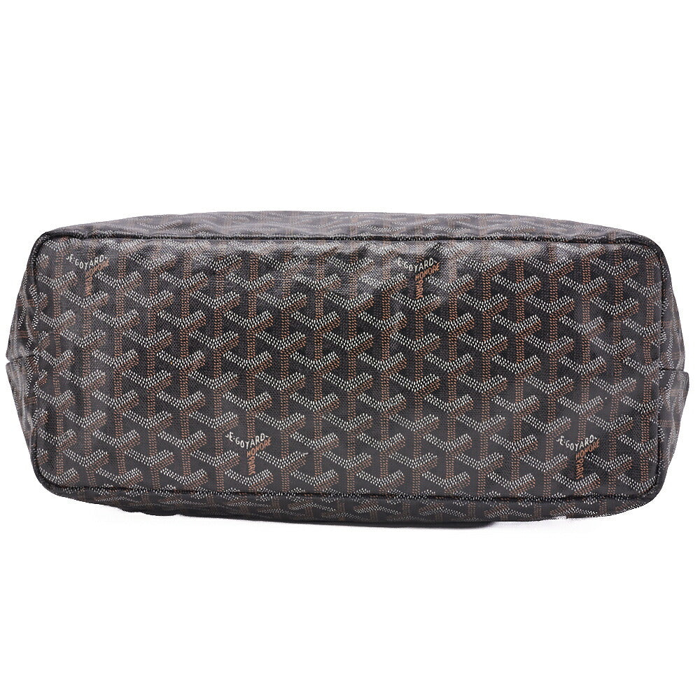 Goyard Saint Louis PM Tote Bag, Coated Canvas, Black, Silver-Tone Hardware, Pre-Owned - Vintage La Charme