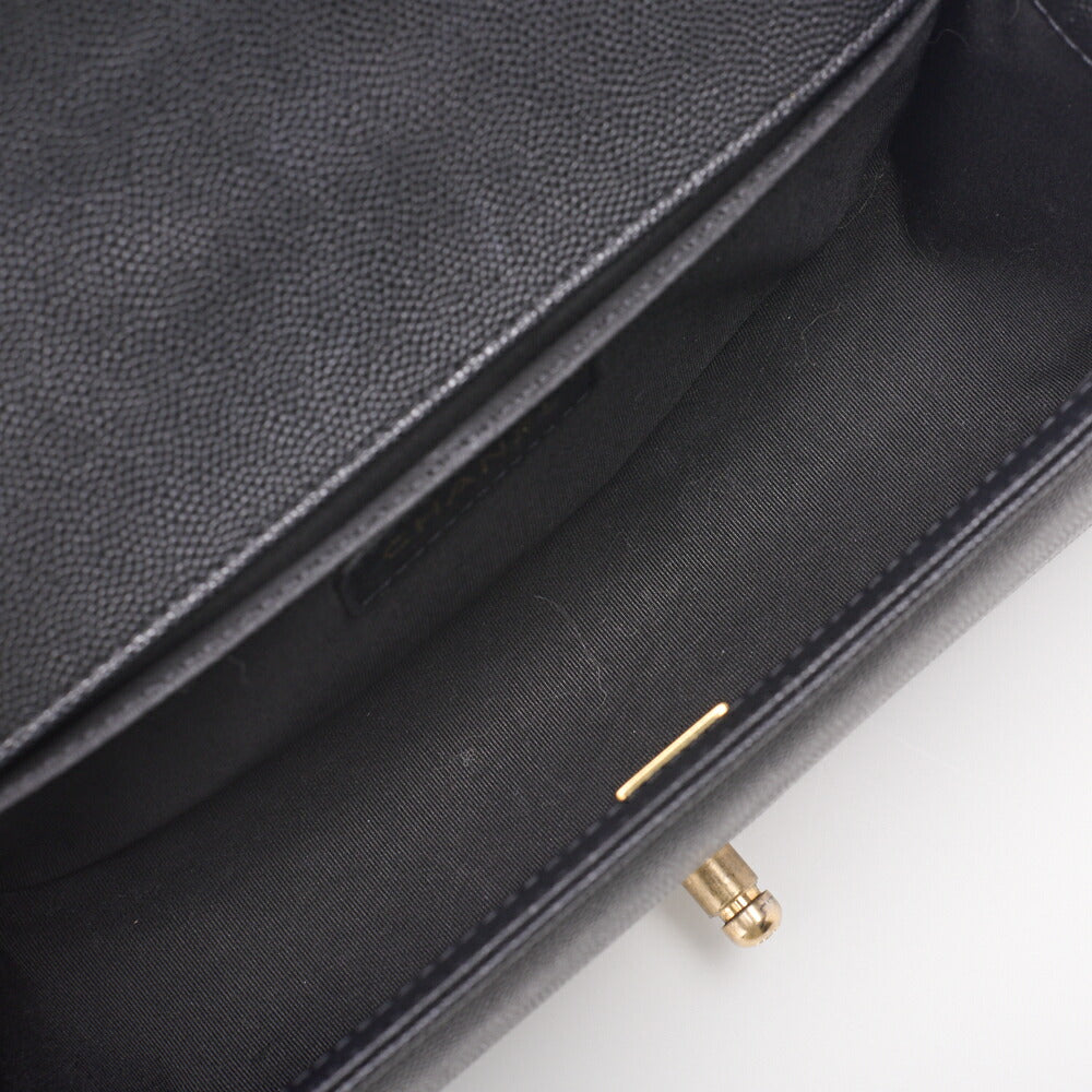 CHANEL Shoulder Bag Tote Bag Matelasse Caviar Skin Black Gold-Tone Hardware Pre-Owned - Vintage La Charme