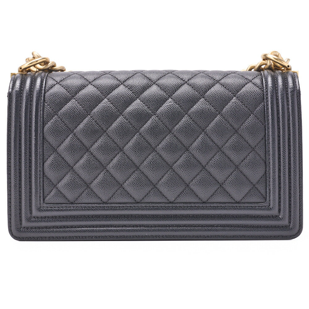 CHANEL Shoulder Bag Tote Bag Matelasse Caviar Skin Black Gold-Tone Hardware Pre-Owned - Vintage La Charme