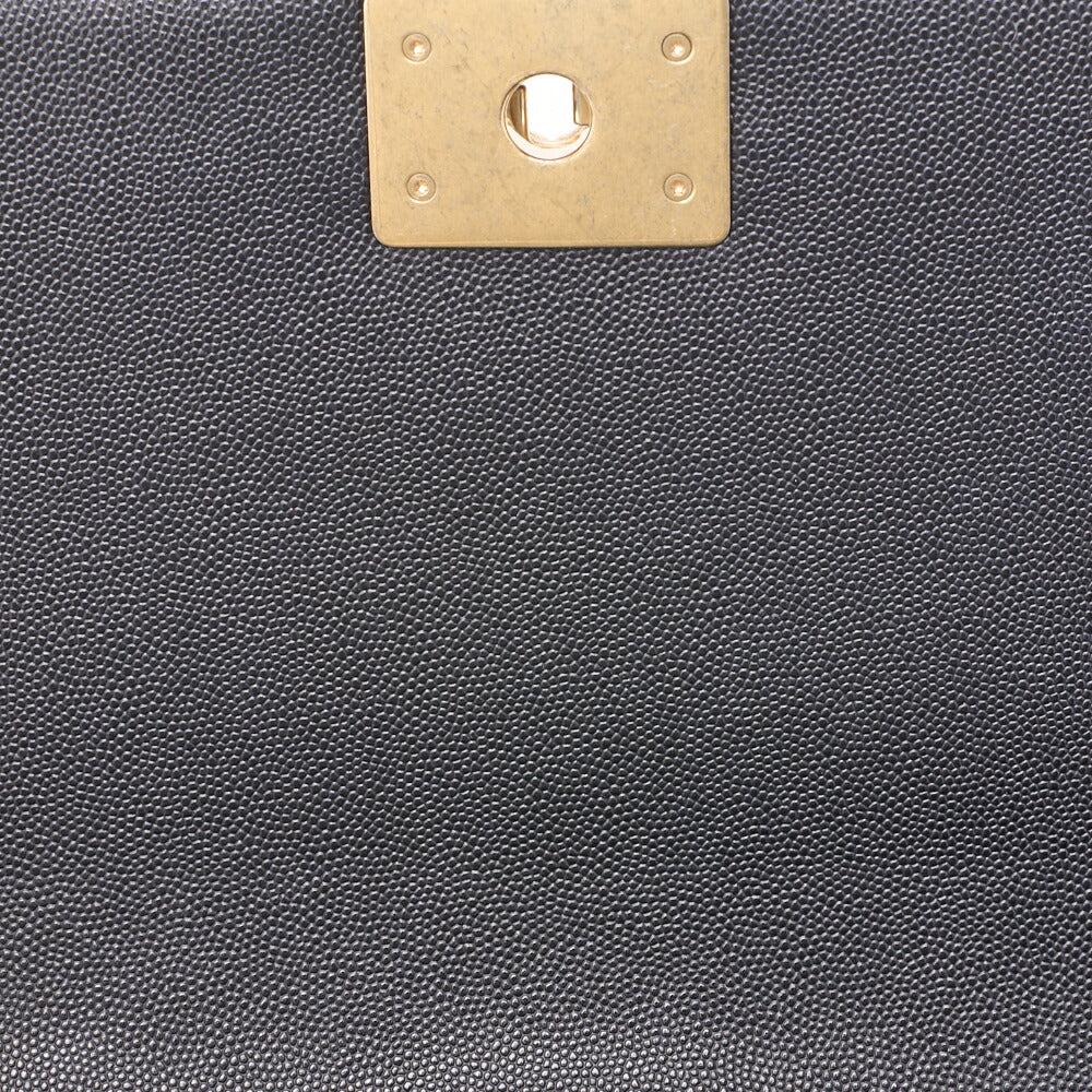 CHANEL Shoulder Bag Tote Bag Matelasse Caviar Skin Black Gold-Tone Hardware Pre-Owned - Vintage La Charme