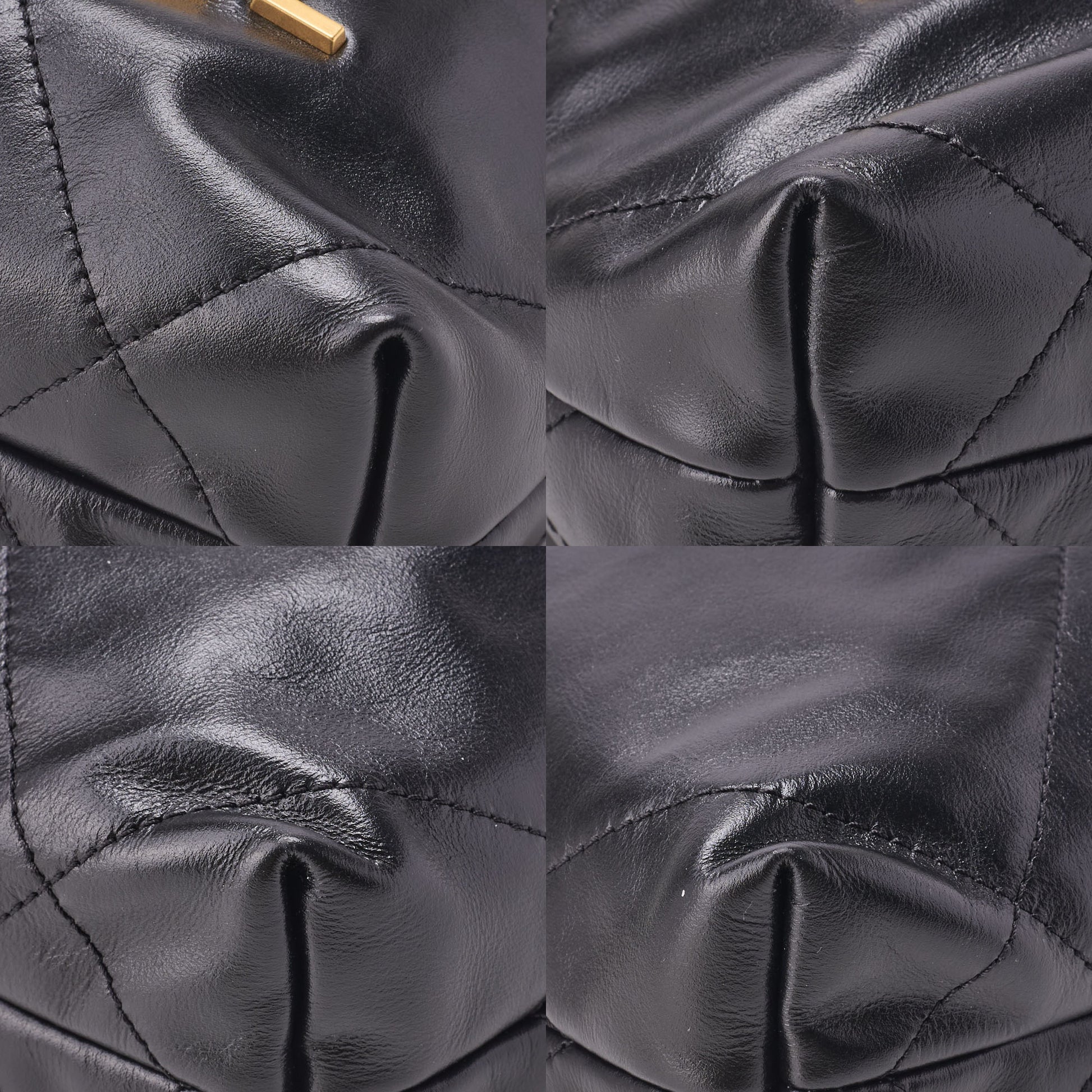 Chanel 22 Mini Chain Shoulder Bag, Drawstring, Calfskin, Black, Gold-Tone Hardware, Pre-Owned - Vintage La Charme