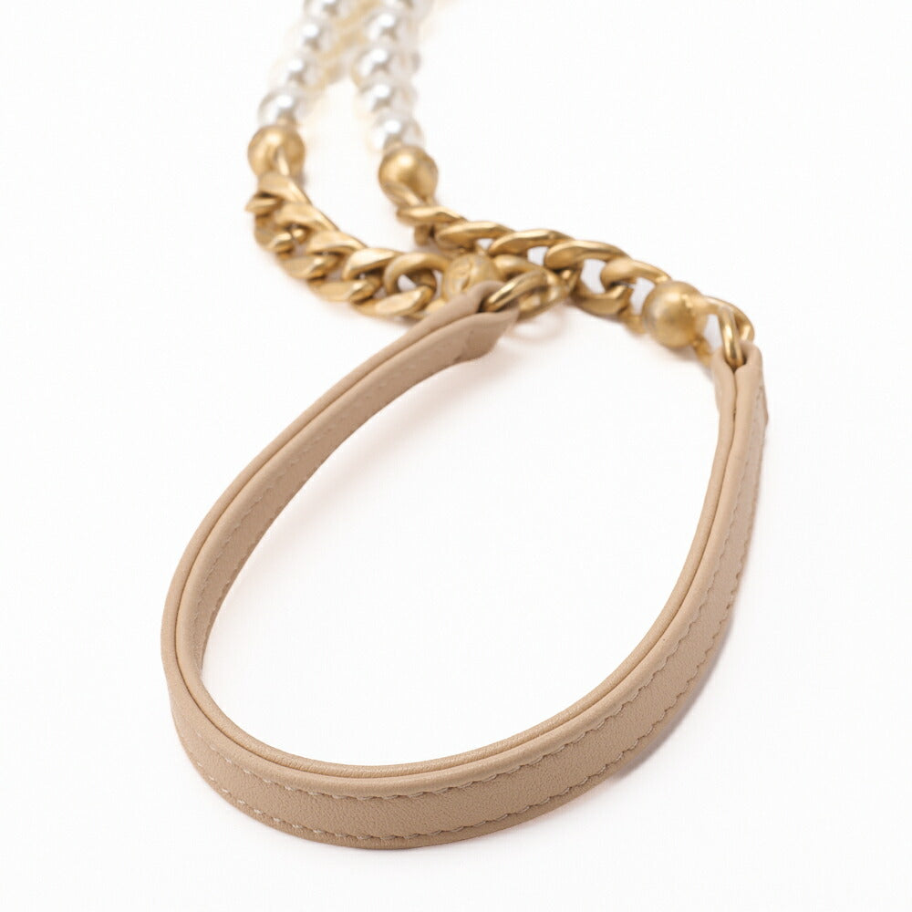 CHANEL Shoulder Bag, Matelasse, Drawstring Type, Lambskin, Beige, Gold-Tone Hardware, Pre-Owned - Vintage La Charme