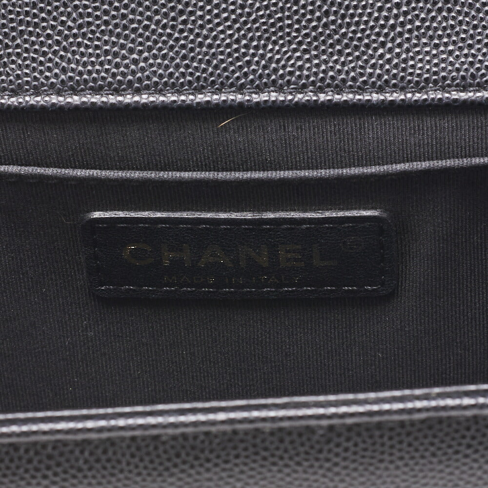 CHANEL Shoulder Tote Bag Matelasse Caviar Skin Black Gold-Tone Hardware Pre-Owned - Vintage La Charme