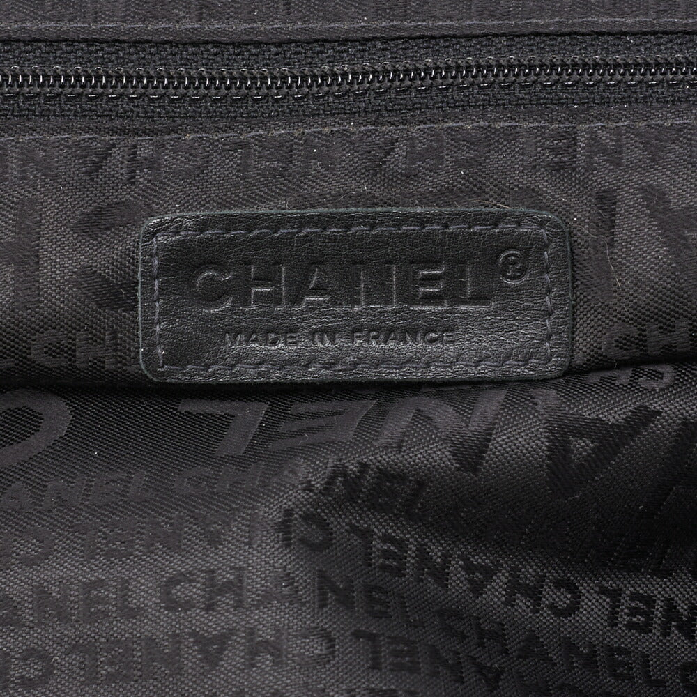 Chanel Camellia Gamaguchi Handbag Mini Shoulder Bag Lambskin Black Silver-Tone Hardware Pre-Owned - Vintage La Charme