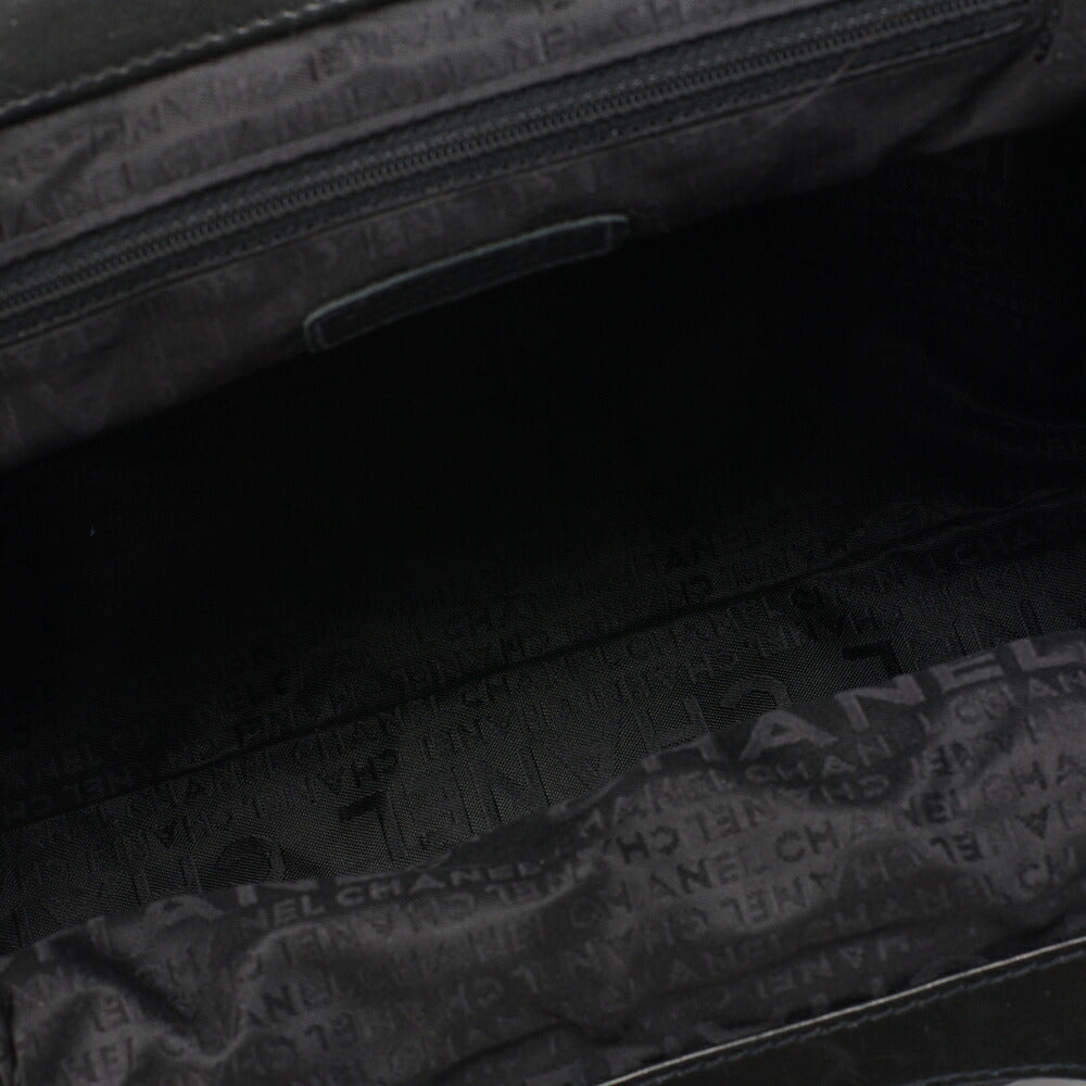 Chanel Camellia Gamaguchi Handbag Mini Shoulder Bag Lambskin Black Silver-Tone Hardware Pre-Owned - Vintage La Charme