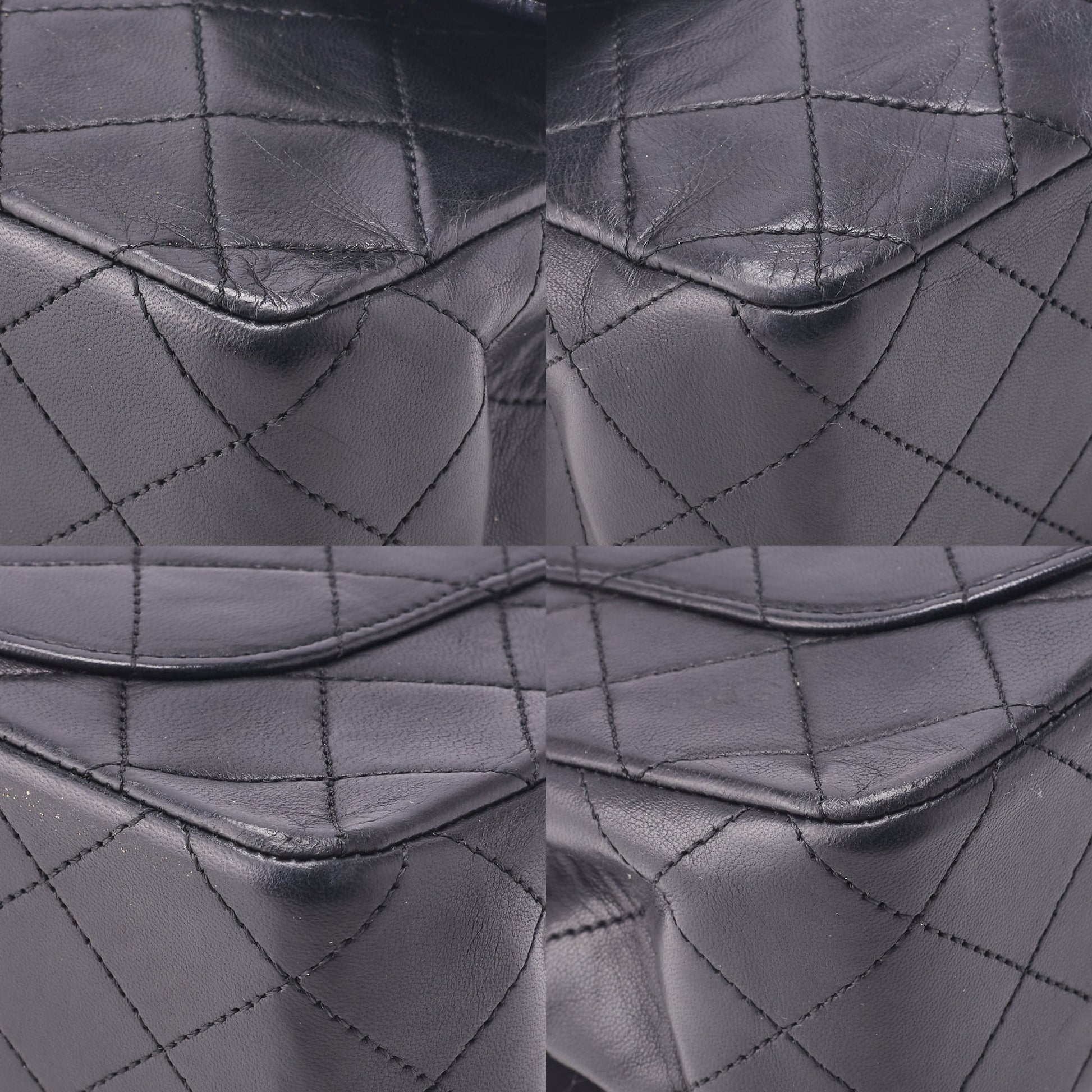 CHANEL Chain Shoulder Bag Matelasse Double Flap 23 Lambskin Black Gold-Tone Hardware Pre-Owned - Vintage La Charme