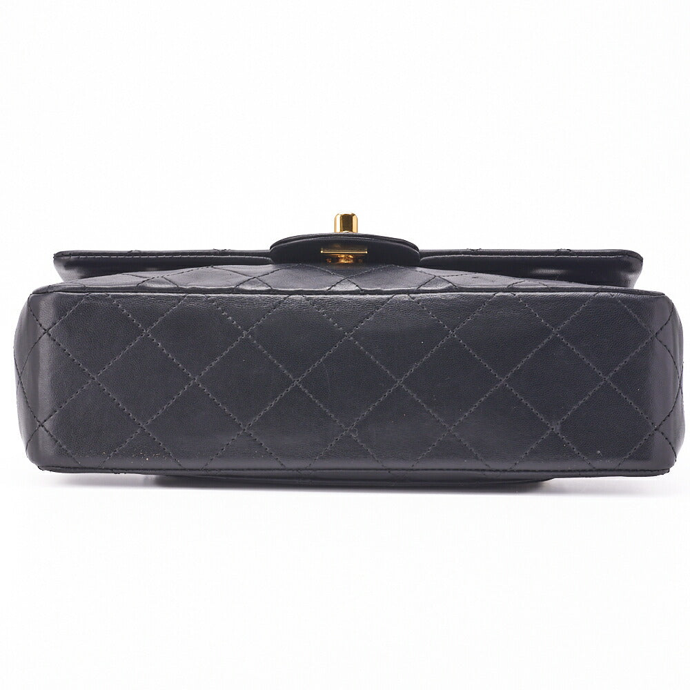 CHANEL Chain Shoulder Bag Matelasse Double Flap 23 Lambskin Black Gold-Tone Hardware Pre-Owned - Vintage La Charme