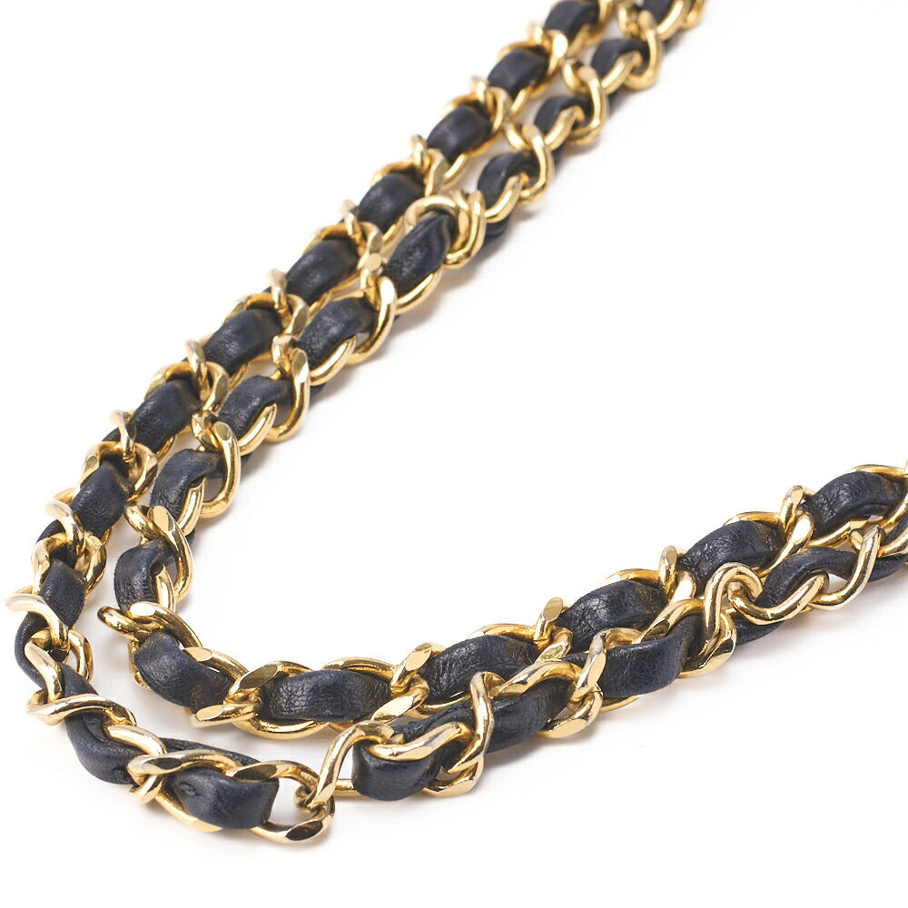 CHANEL Chain Shoulder Bag Matelasse Double Flap 23 Lambskin Black Gold-Tone Hardware Pre-Owned - Vintage La Charme