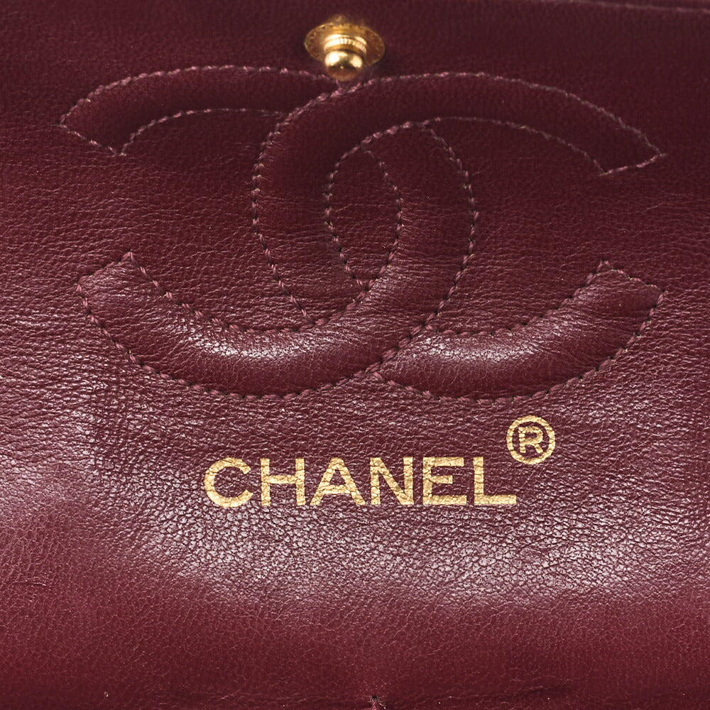 CHANEL Chain Shoulder Bag Matelasse Double Flap 23 Lambskin Black Gold-Tone Hardware Pre-Owned - Vintage La Charme