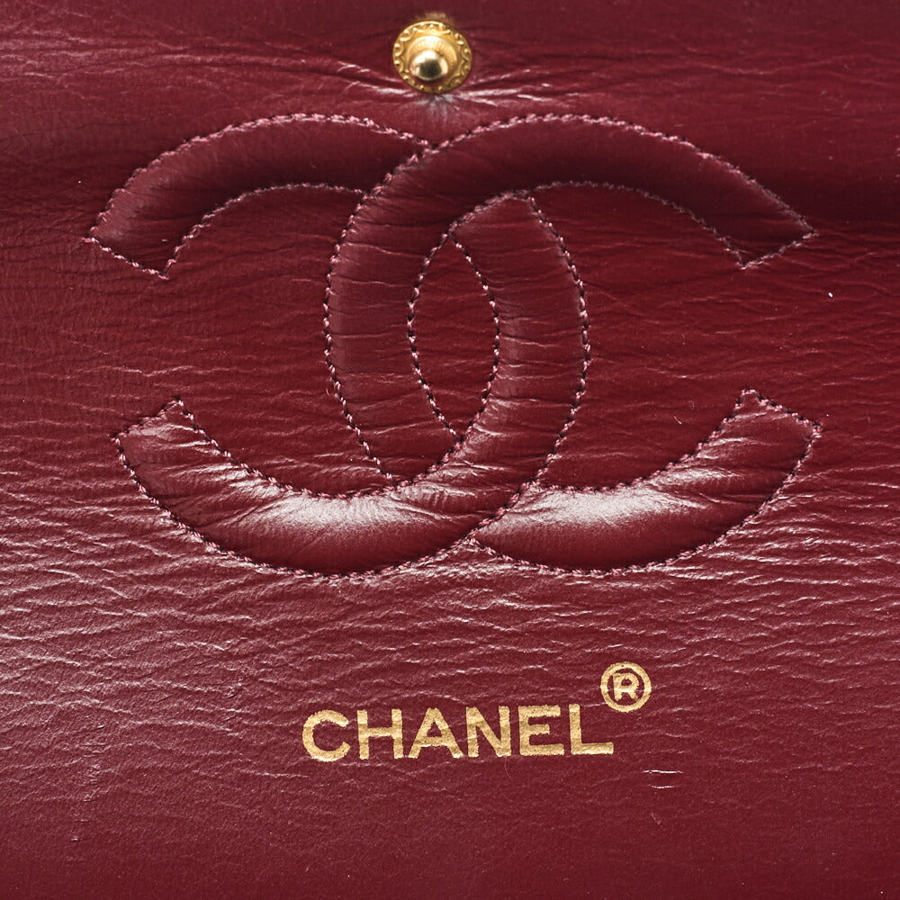 CHANEL Shoulder Bag Matelasse Double Flap Lambskin Black Gold-Tone Hardware Pre-Owned - Vintage La Charme