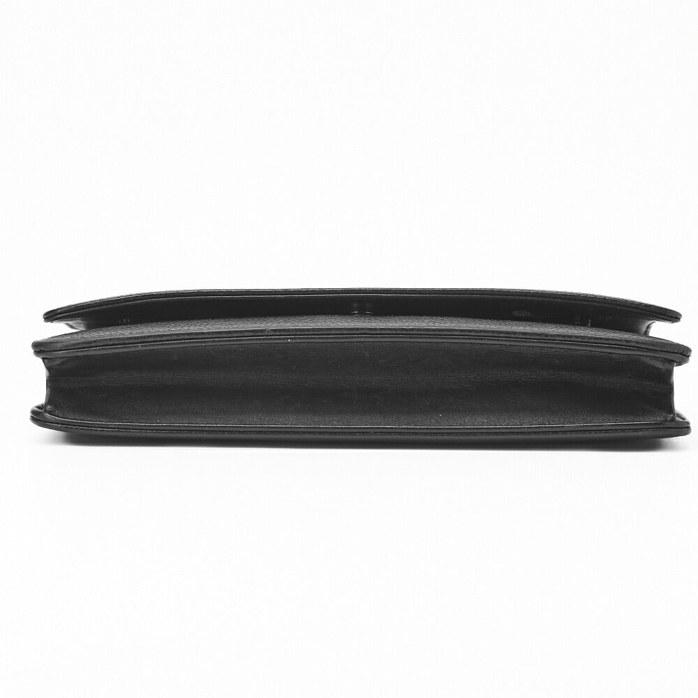 CHANEL Shoulder Bag Chain Wallet Caviar Skin Black Silver-Tone Hardware Pre-Owned - Vintage La Charme