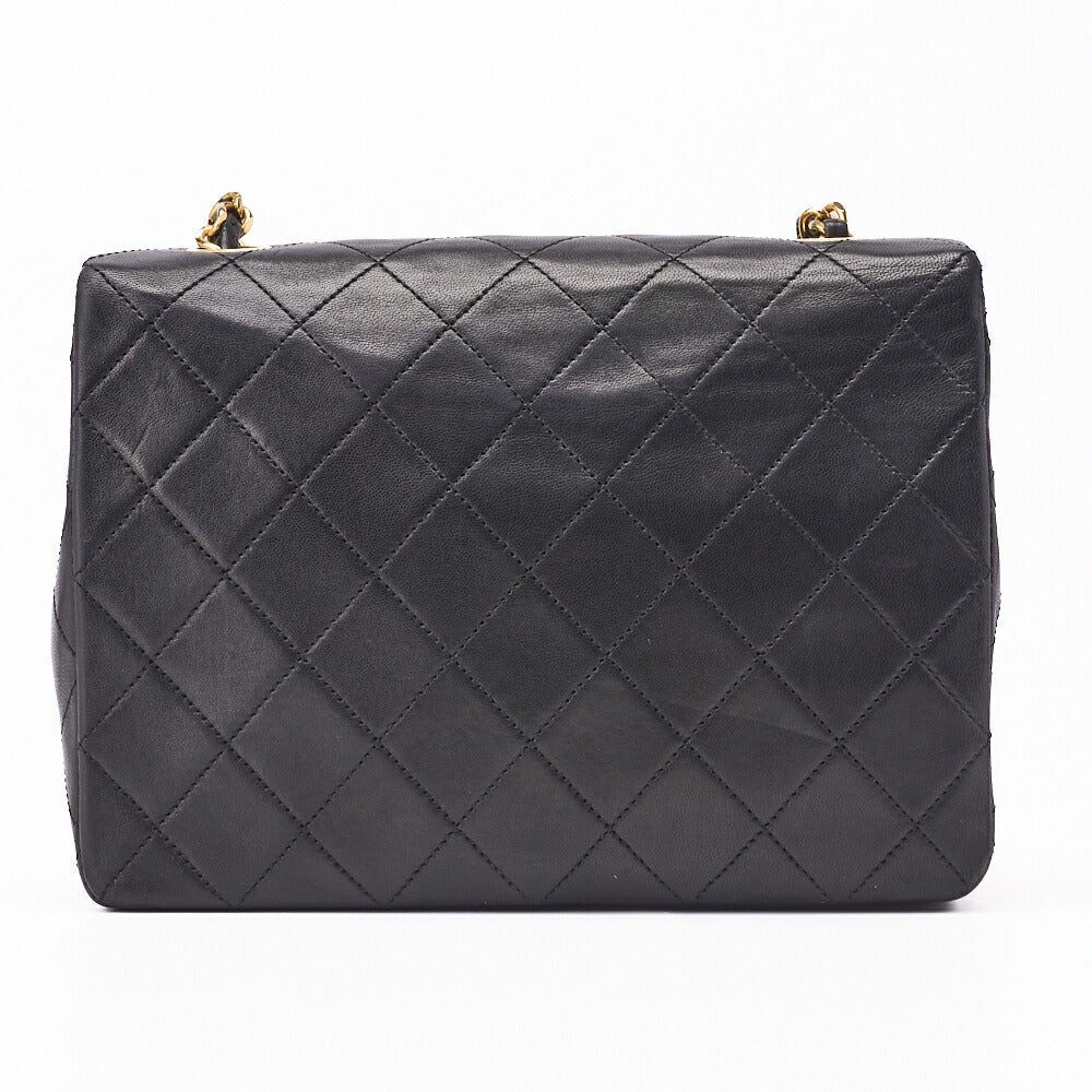 CHANEL Shoulder Bag Mini Matelasse Lambskin Black Gold-Tone Hardware Pre-Owned - Vintage La Charme