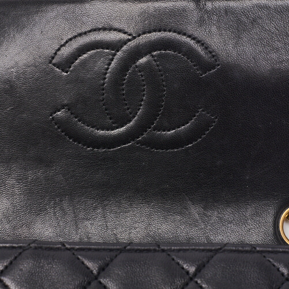 CHANEL Shoulder Bag Mini Matelasse Lambskin Black Gold-Tone Hardware Pre-Owned - Vintage La Charme