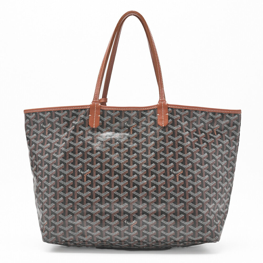 Goyard Saint Louis PM Tote Bag, Coated Canvas, Black, Silver-Tone Hardware, Pre-Owned - Vintage La Charme
